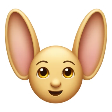 one giant ear one little ear sticker