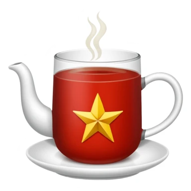 Çay bardağı ile çay sticker