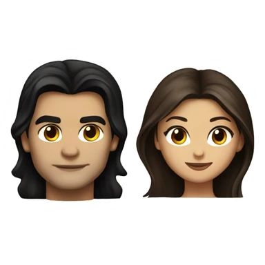 Damon and Elena from the tvd sticker