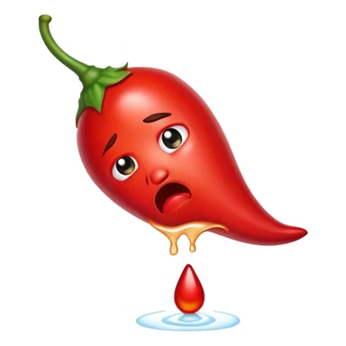 Crying chilli sticker