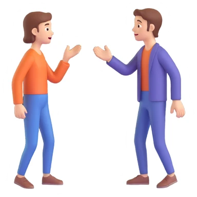 two people acting sticker