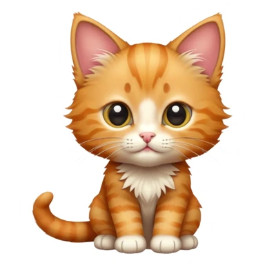 Ginger tabby kitten sticker