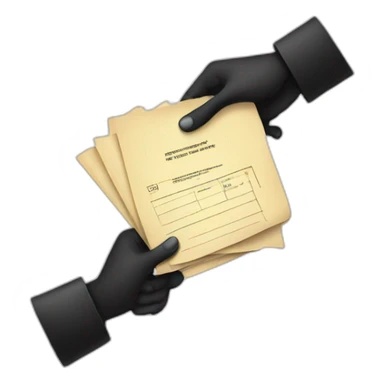 Black hands holding eviction notice sticker