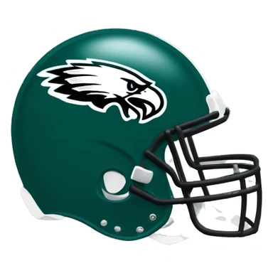 Philadelphia Eagles football helmet sticker