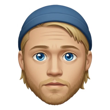 Charlie Hunnam with blue eyes sticker