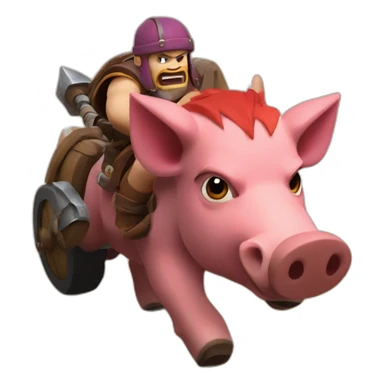 hog rider clash of clans sticker