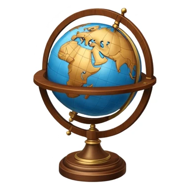Globe on stand sticker