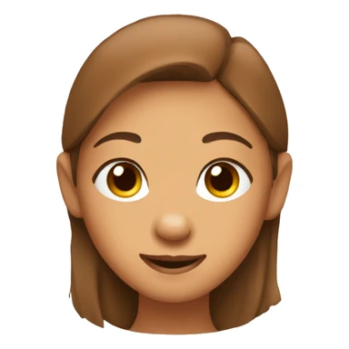 Create emoji a girl with capibara face with happy eyes  sticker