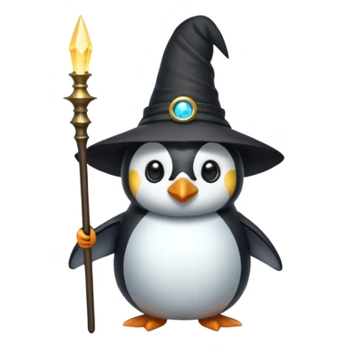 Penguin Wizard sticker