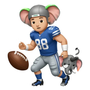 Elephant football jason witten sticker