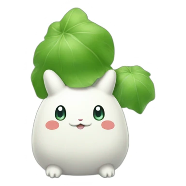 Molang disguise as bulbasaur sticker