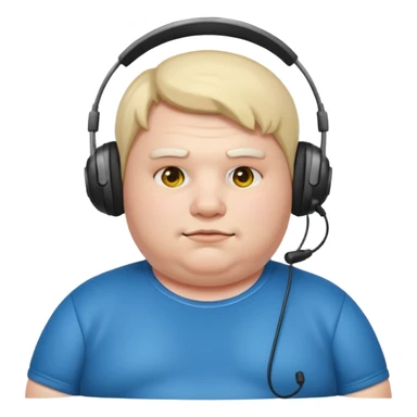 Fat lazy gamer sticker