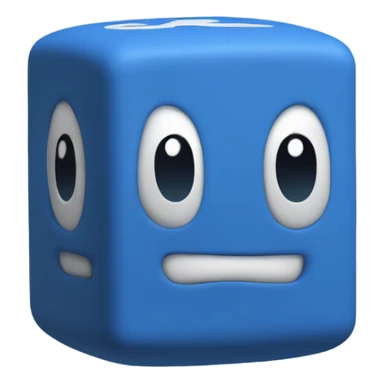 Ramsey Solutions Blue mario question block  sticker