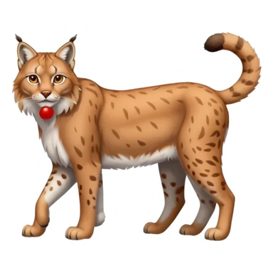 Eurasian Lynx in the snow beautiful aesthetic scenery (full body) sticker