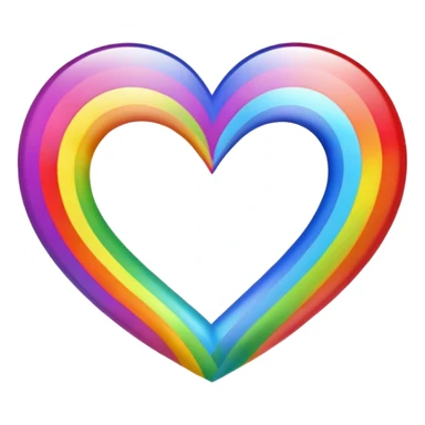 Cuore arcobaleno  sticker