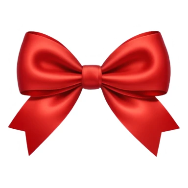 Christmas red bow sticker