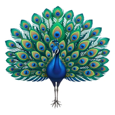 Peacock feather sticker