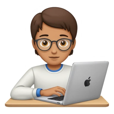 Research paper being typed on a laptop   sticker