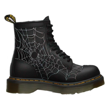 doc martens plateau spider web sticker