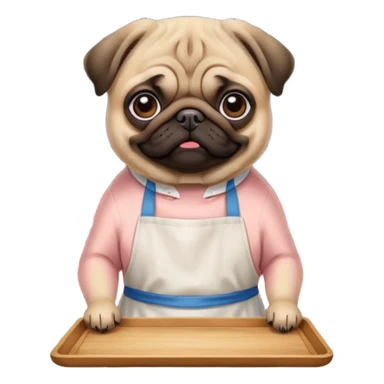 -night-market-vendor-pug dog sticker