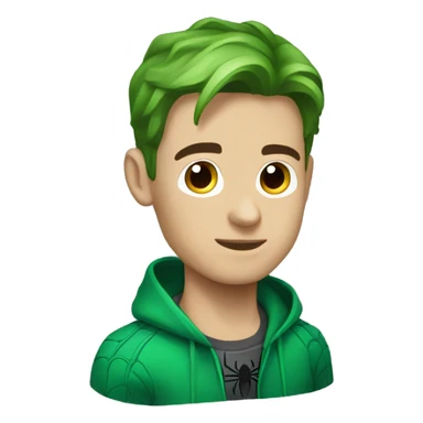 Spiderman verde sticker