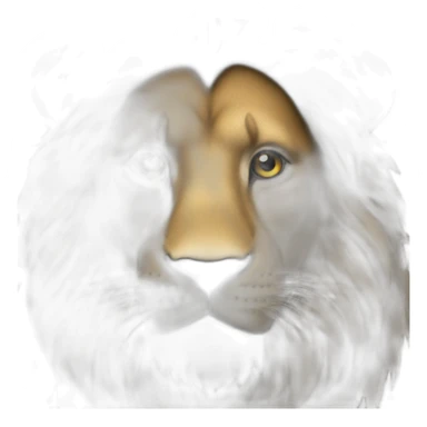 Lion Black sticker