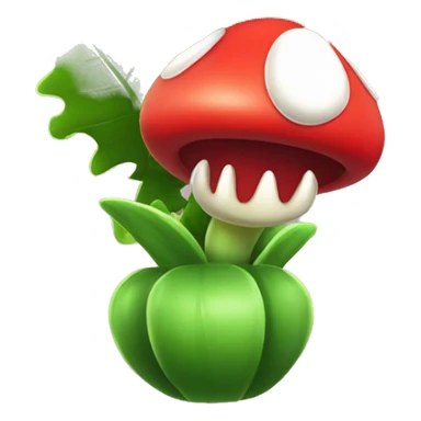 Piranha-plant-mario-game sticker