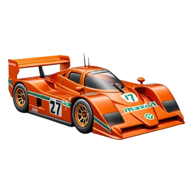 Машинка HotWheels Mazda 787B в упаковке HotWheels. sticker