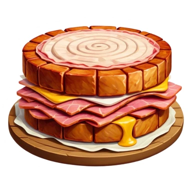 renaissance spam meat landscape sticker