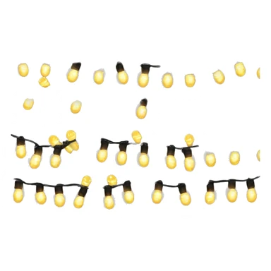 A strand of Christmas lights  sticker