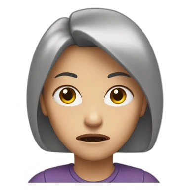 angry karen face sticker