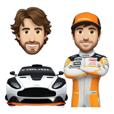 Fernando alonso & Aston Martin sticker