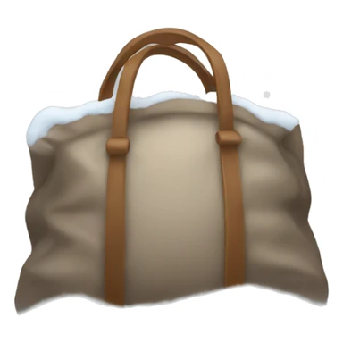 A bag in the snow sticker