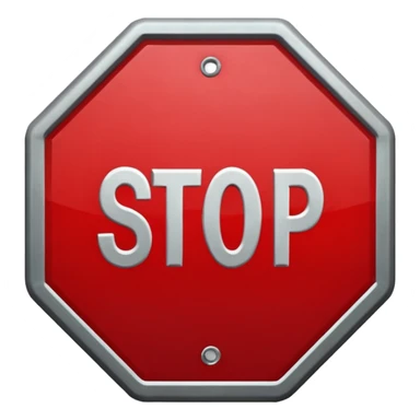 stop sign sticker