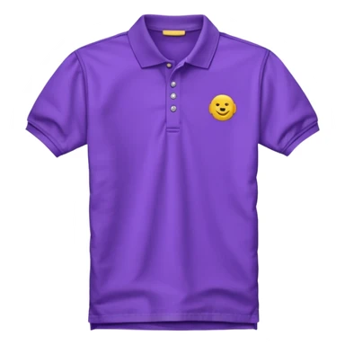 Purple half sleeves polo tshirt sticker