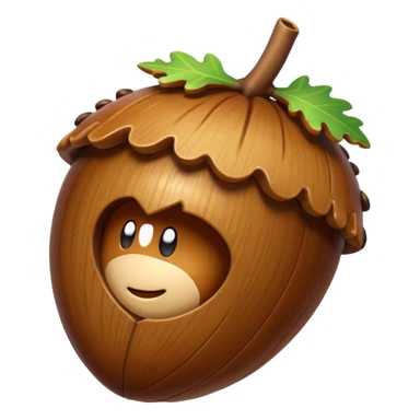 oak acorn sticker