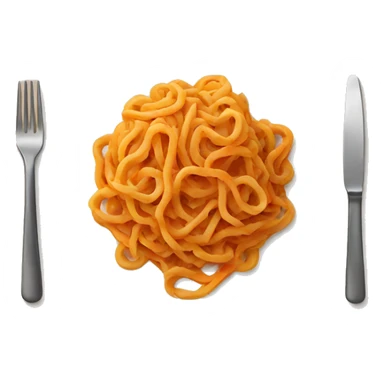 plate of pasta with carrot sauce sticker