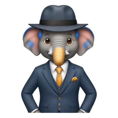 Elephnat   gangster  sticker