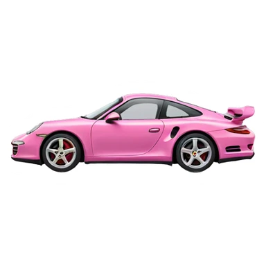 pink porche sticker