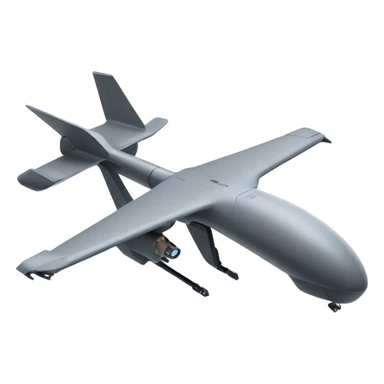 explosive military drone with missile sticker