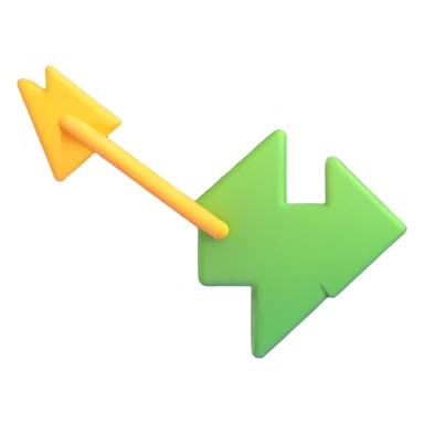 friendly next arrow, 3D style sticker