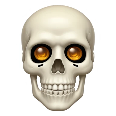  skeleton with mustache  sticker