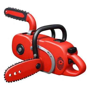 Plush chainsaw sticker