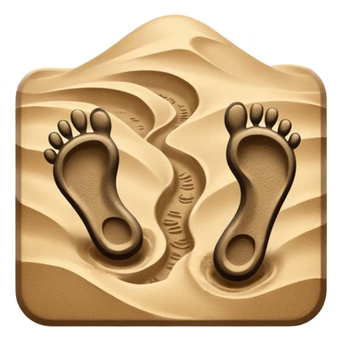 black foot prints  sticker