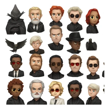 Crowley good omens sticker