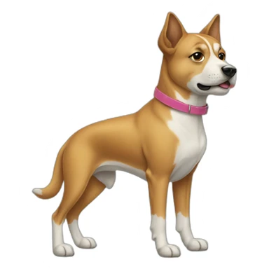 Dog with high heels sticker