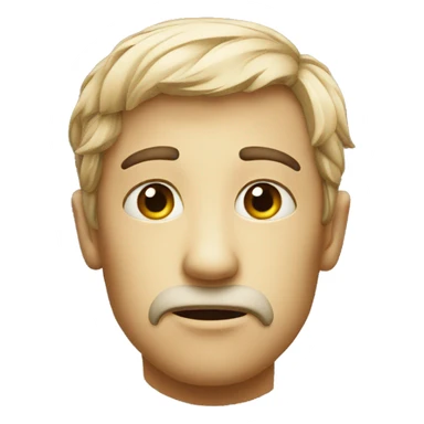 wondering face sticker