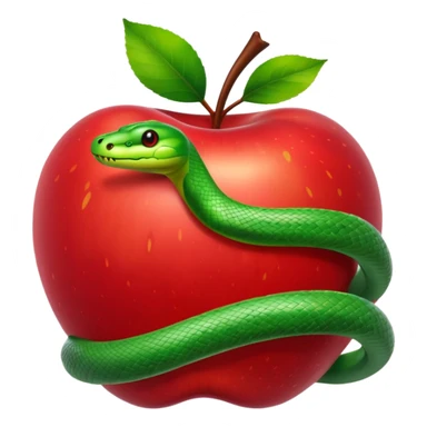 Snake apple sticker