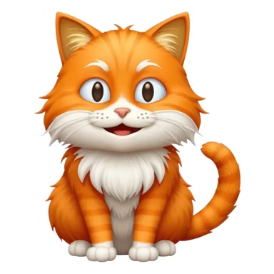 Cat with the lorax sticker