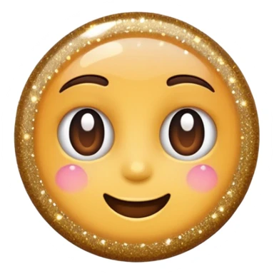 glitter cheap brown sticker